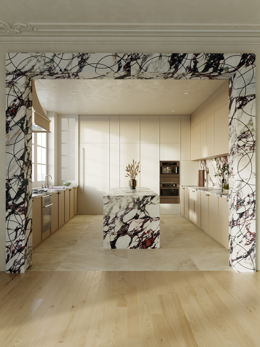 Calcatta Viola Rotonda Porcelain Tile