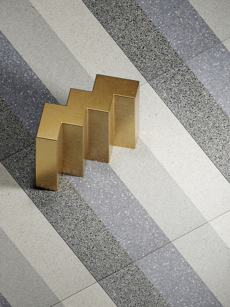 Akragas Grigio Terrazzo Tile